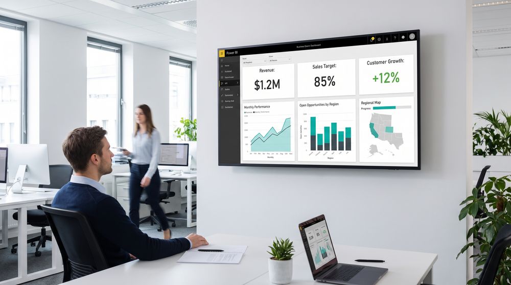 Social media wall displaying event posts and visitor content on a venue screen