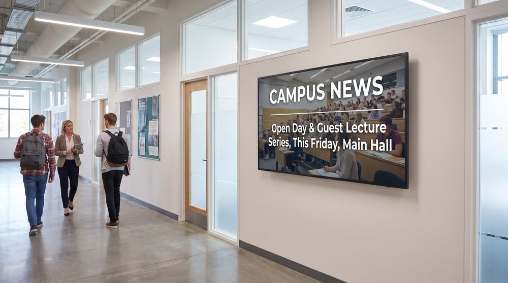 education hallway announcement