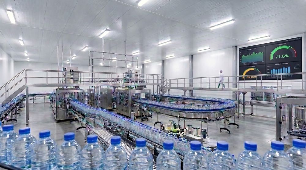 manufacturing digital signage bottling factory-1
