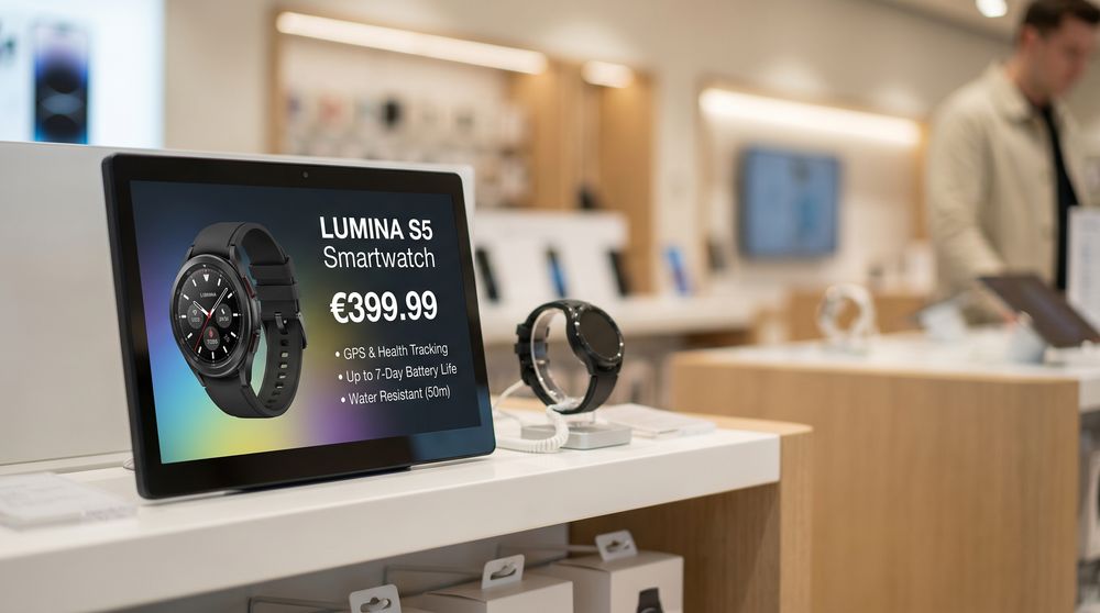price and product information