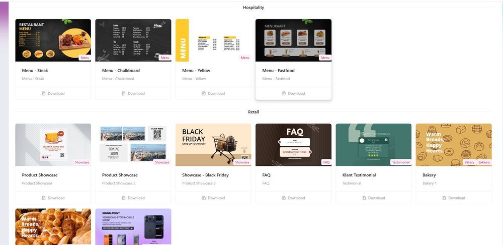 tdm template library
